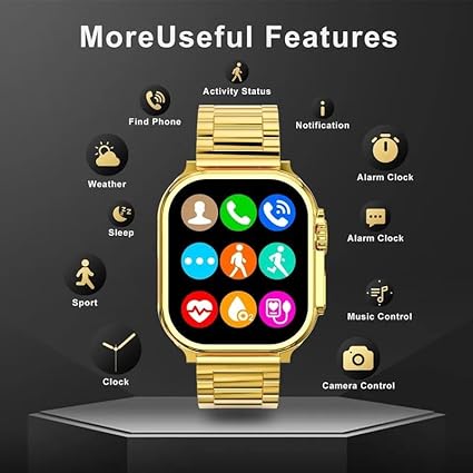 A8 Ultra Pro Smart Watch Gold
