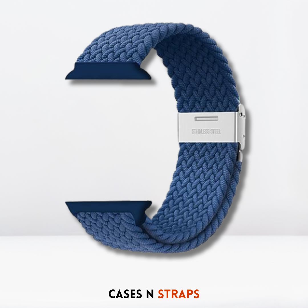 Adjustable Braided Nylon Replacement Strap (Navy Blue Color)