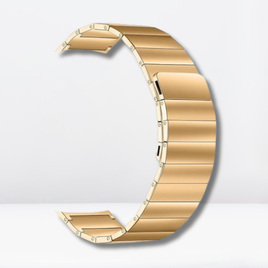 Adjustable Rado Look Metal Magnetic Chain Strap for iWatch 42/44/45/49 MM (GOLD)