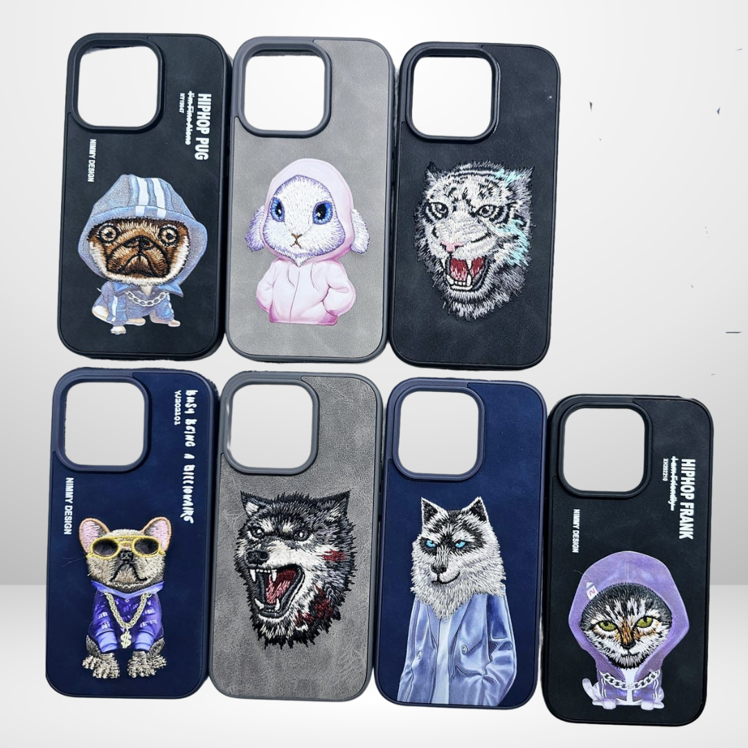 All New Nimmy 3D Embroidery Hard Back Case for iPhone 11/12/13/14