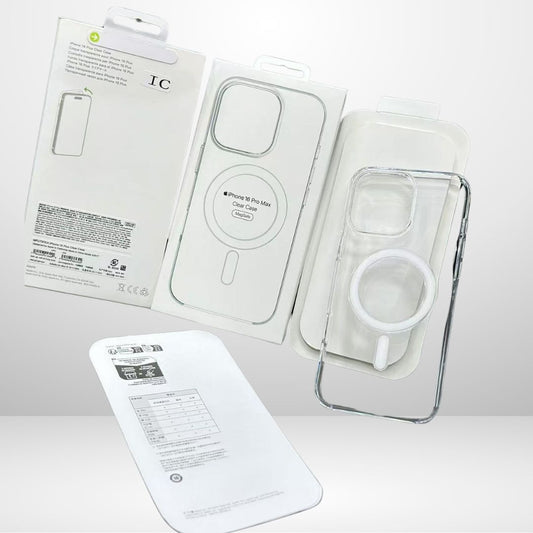 Anti-Yellow Crystal IC MagSafe Working Case for iPhone 15/16 series