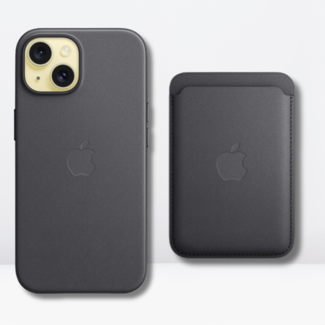 BUY Fine Woven MagSafe Case, GET Fine Woven Wallet FREE! (BLACK) iphon