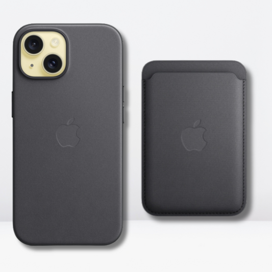 BUY Fine Woven MagSafe Case, GET Fine Woven Wallet FREE! (BLACK) iphone 14/15 series
