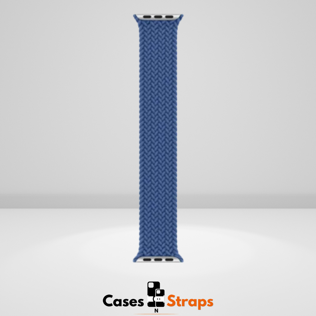 Braided Solo Loop Watch Strap Blue Color