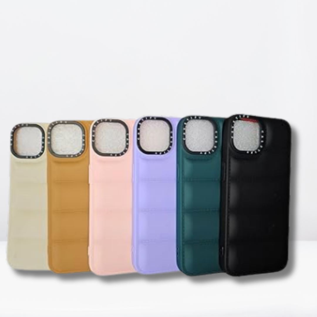 Silicone Puffer Case for iPhone 15/15Pro/15Pro Max (Black)