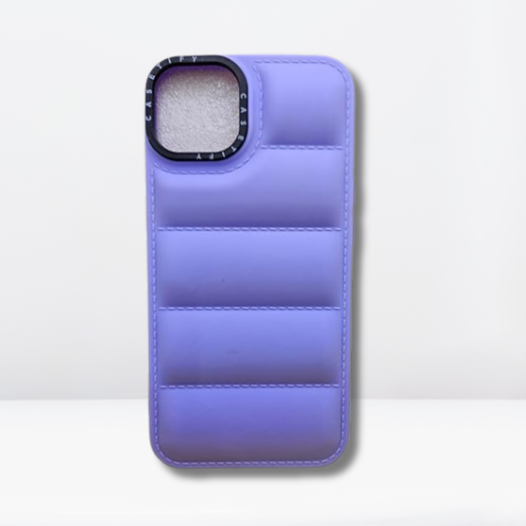 Silicone Puffer Case for iPhone 15/15Pro/15Pro Max (Black)