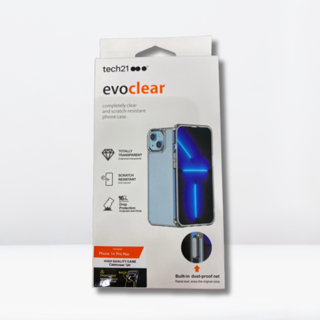 Crystal Clear Hard Case with Soft Edges, along with a Dust-Proof Net iPhone 12/13/14 Series