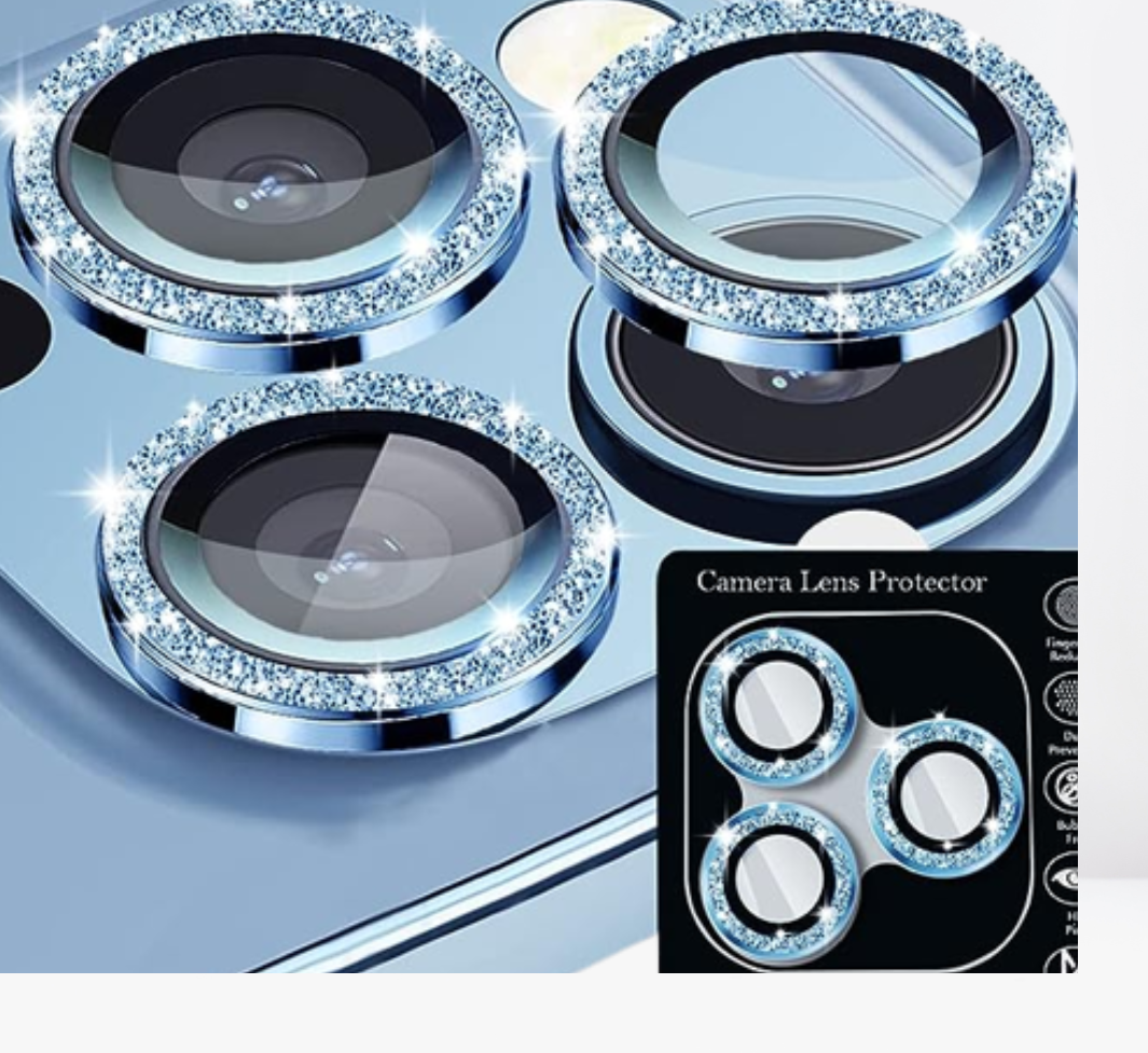 Diamond Metal Camera Lens Protector for iPhone 13 pro