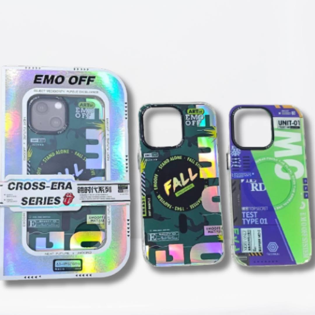 EMO OFF Classy Style Back Case for iPhone 15 Pro (CROSS-ERA Series)