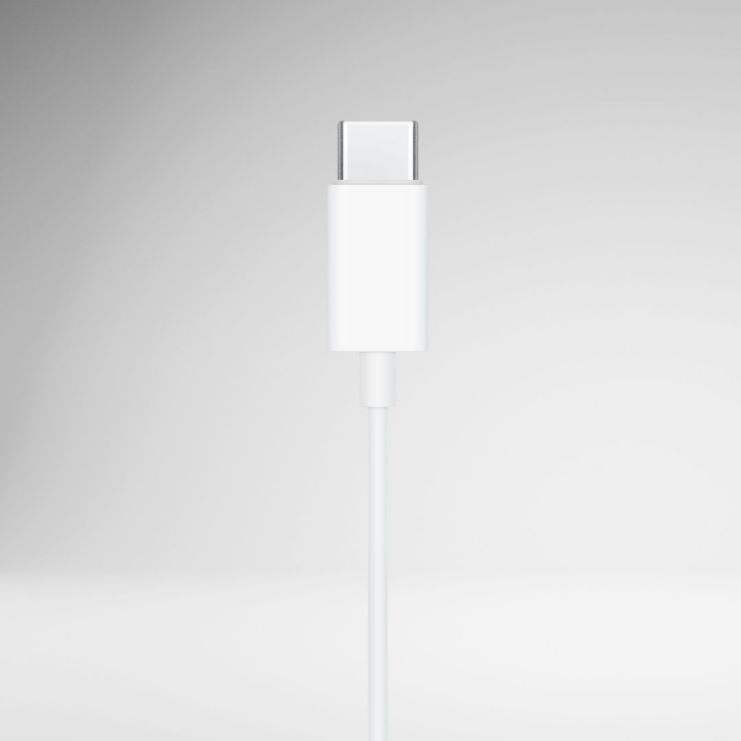 Earphones Wired Type-C for iPhone (White)