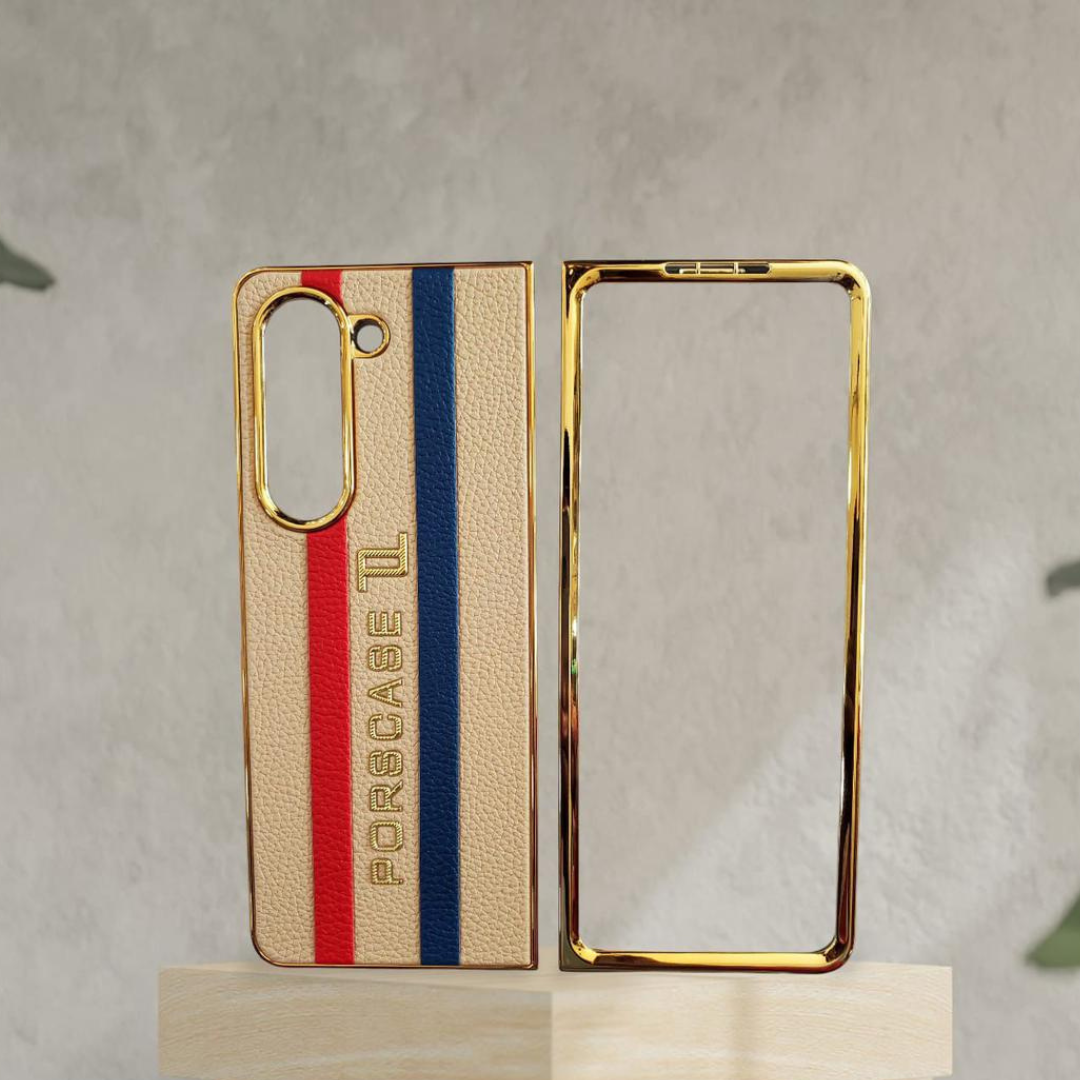 GKK PORSCASE Leather Case for Samsung Galaxy FOLD 5
