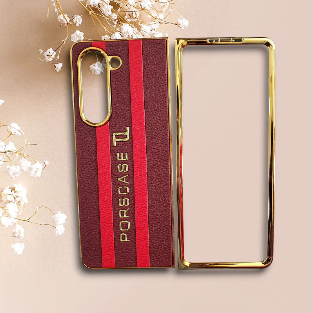 GKK PORSCASE Leather Case for Samsung Galaxy FOLD 5