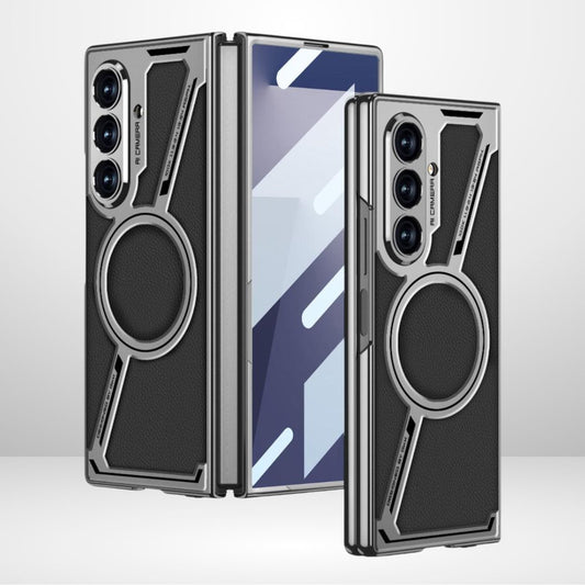 GKK Z Leather MagSafe Case with Front Glass for Samsung Galaxy Z Fold7