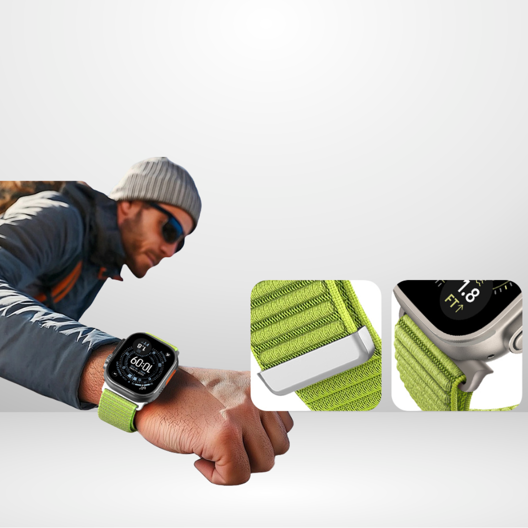 Heavy Nylon Sports Strap for iWatch 38/40/41mm & 42mm (Series 10)