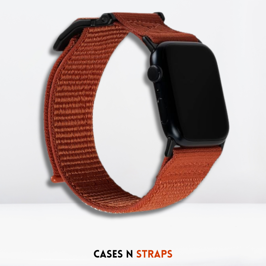 High Strength Nylon Strap for iWatch (Orange Color) 42/44/45/49 MM