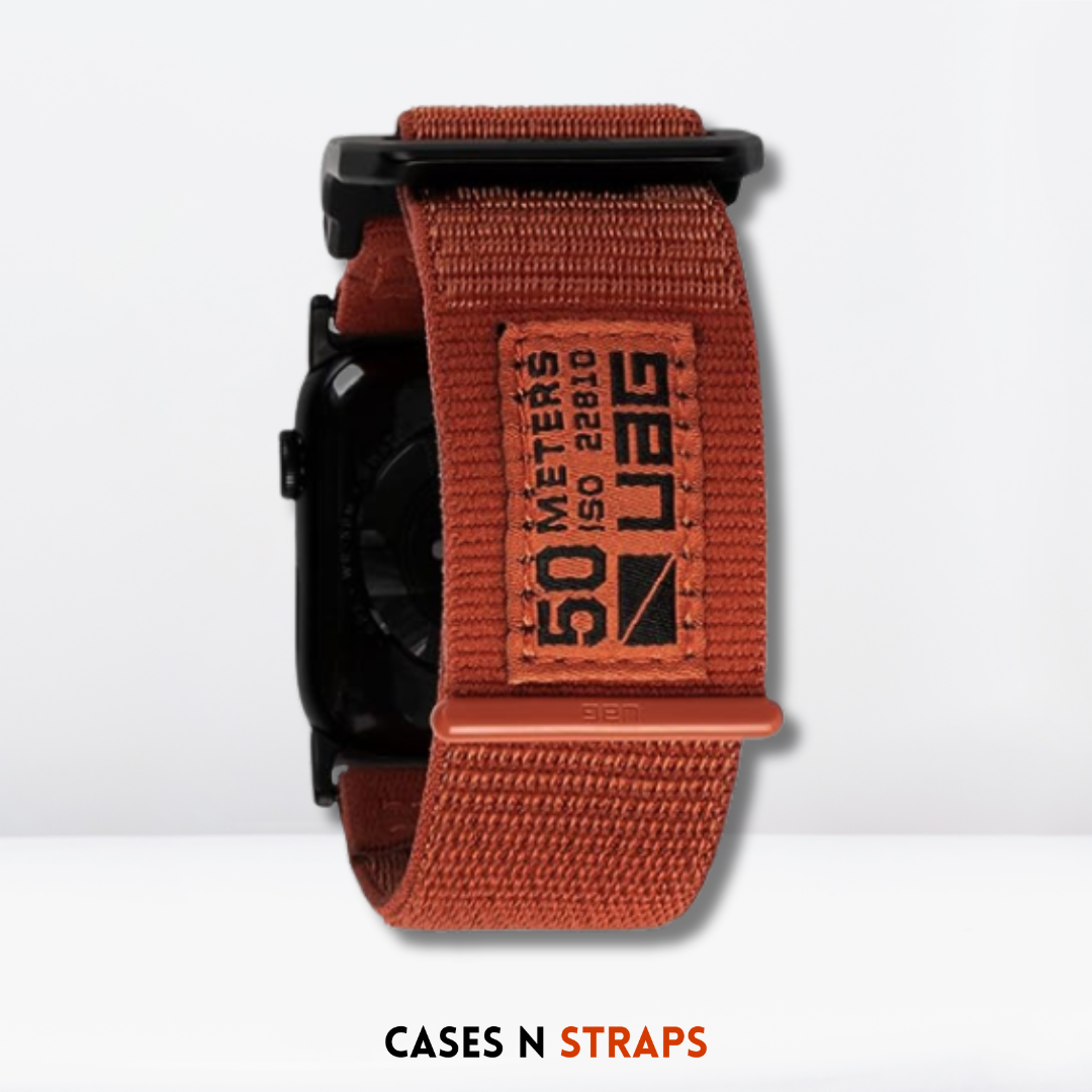 High Strength Nylon Strap for iWatch (Orange Color) 42/44/45/49 MM