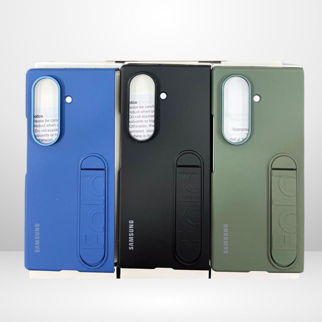 Silicone Standing Case with Metal Camera Ring for Samsung Galaxy Fold 7