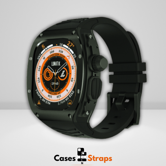 Luxury iWatch Ultra Titanium Steel Case Black Color