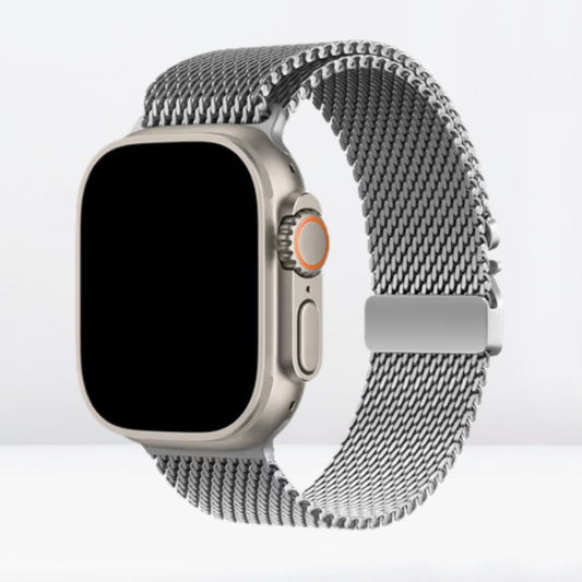 Milanese Loop Chain for iWatch 10 Series (44/45/46/49 MM) (SILVER)