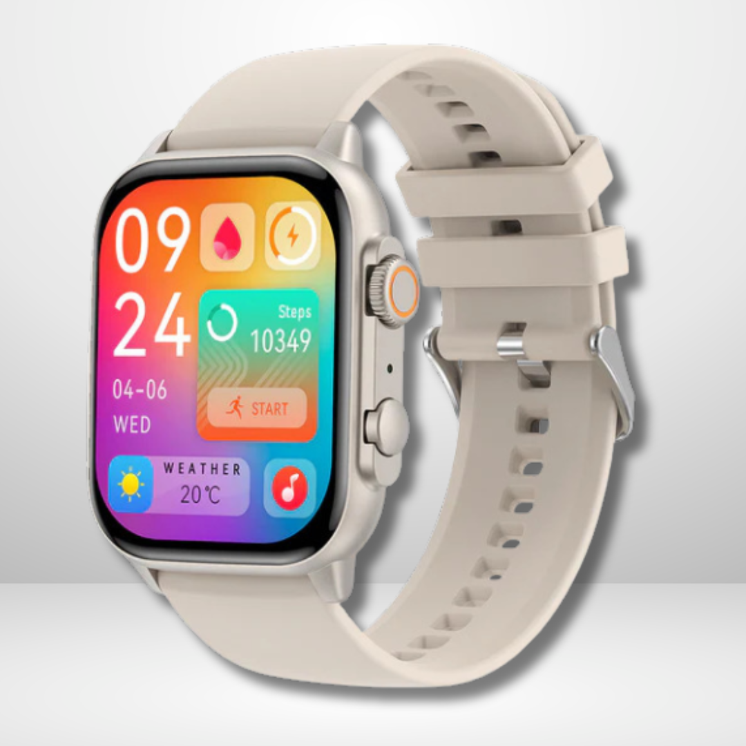 Movanchi Smart Watch MH-75 with HD AMOLED SCREEN (Starlight)