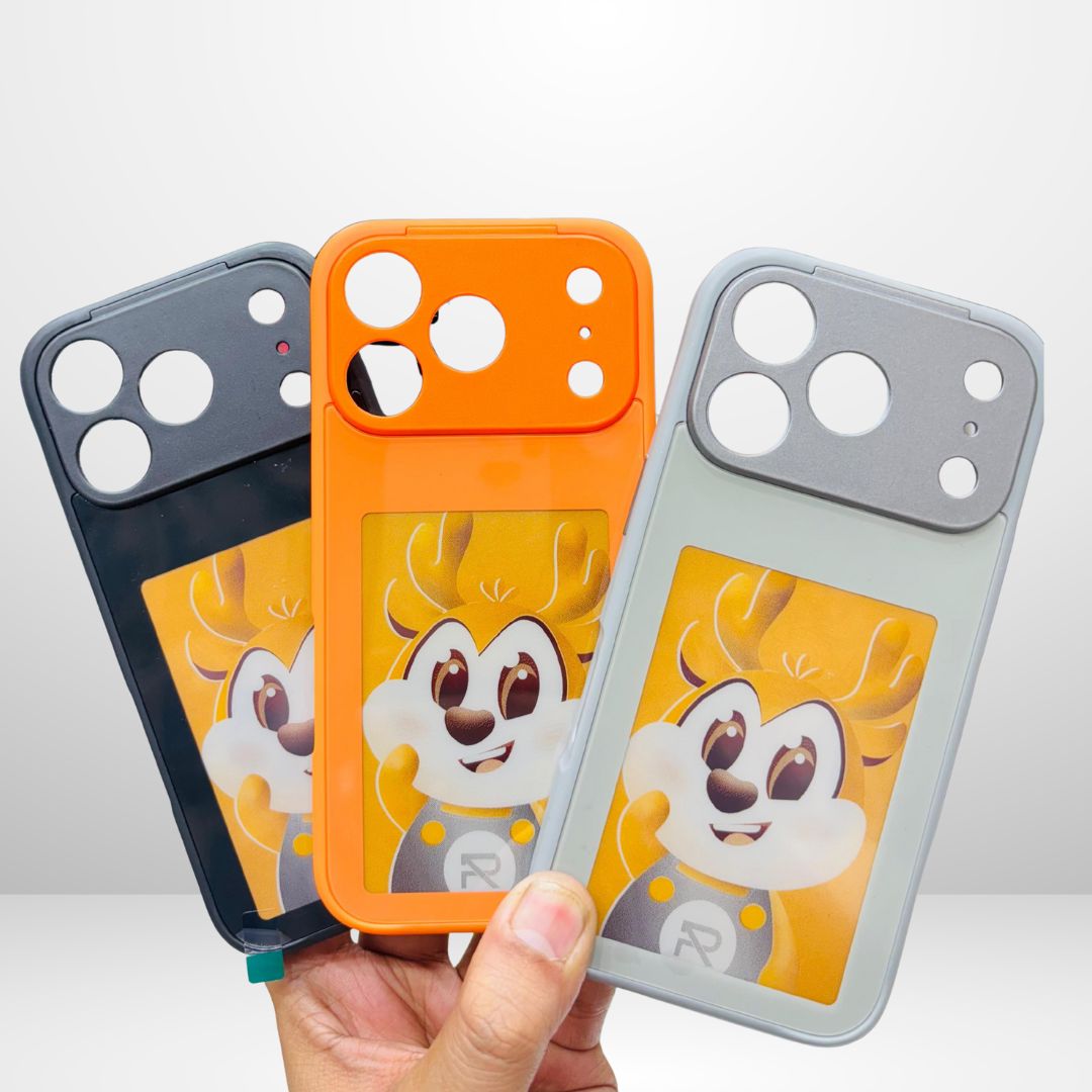 NFC DIY E-ink Screen Phone Case 17 Pro/ 17 Pro Max (Grey)