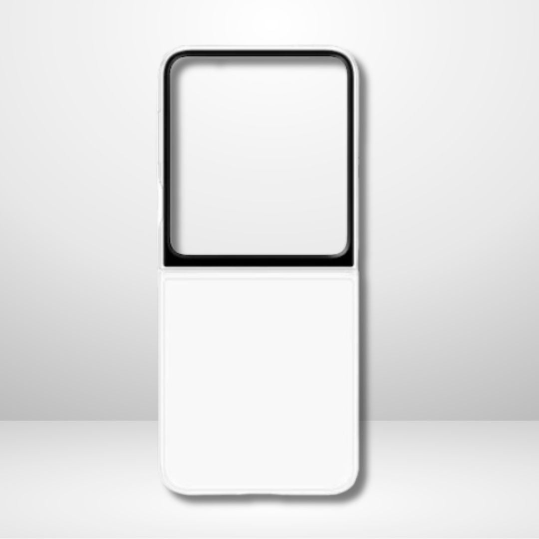 New Flip-Suit White Case for Samsung Galaxy Z Flip6 (Transparent)