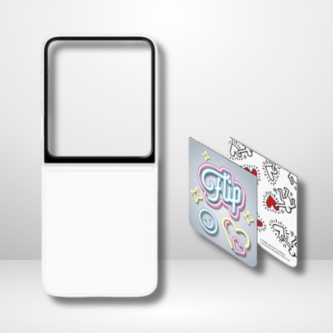 New Flip-Suit White Case for Samsung Galaxy Z Flip6 (Transparent)
