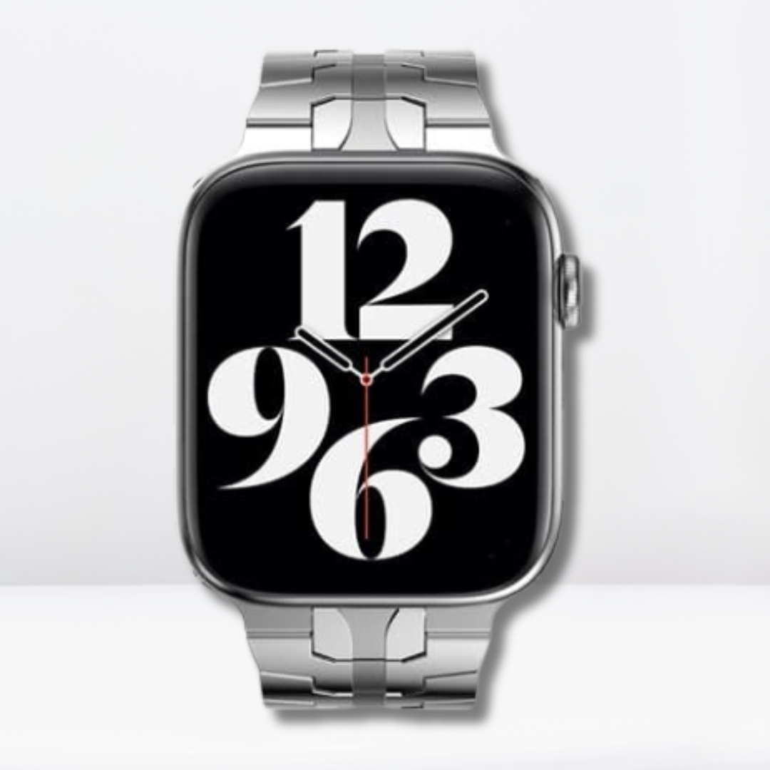 New Superhero Iron Man Stainless Steel Bracelet Band for iWatch (Silver)