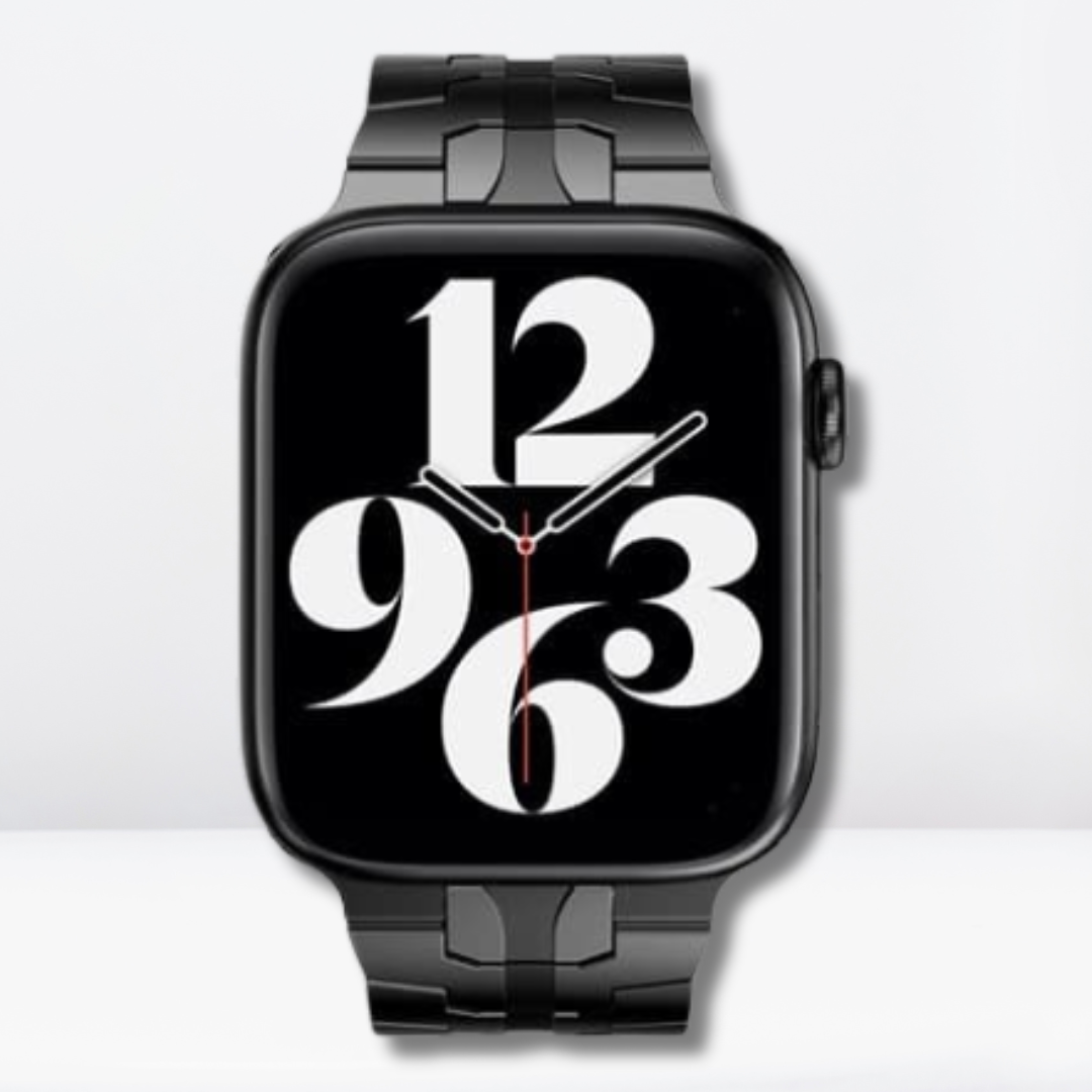 New Superhero Iron Man Stainless Steel Bracelet Band for iWatch (Black)