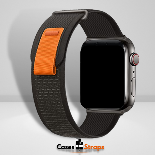 Nylon Trail Loop Watch Strap Pure Black Color