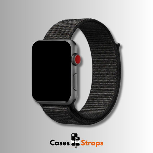 Nylon Sport Dual-Tone iWatch Strap (Black Color)