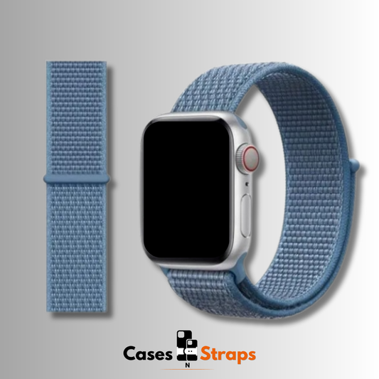 Nylon Sport Dual-Tone iWatch Strap (Cape Cod Blue Color)
