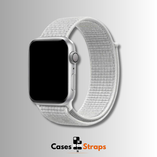 Nylon Sport Dual-Tone iWatch Strap (Crystal White Color)