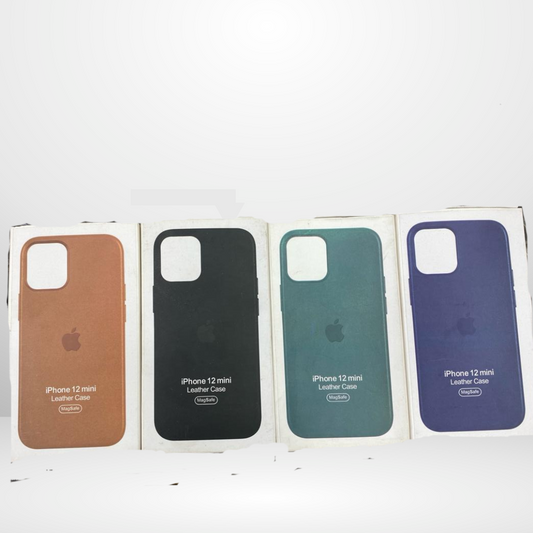 OG Leather Case With Logo for iPhone 12 mini / 13 Mini (Without Magsafe)