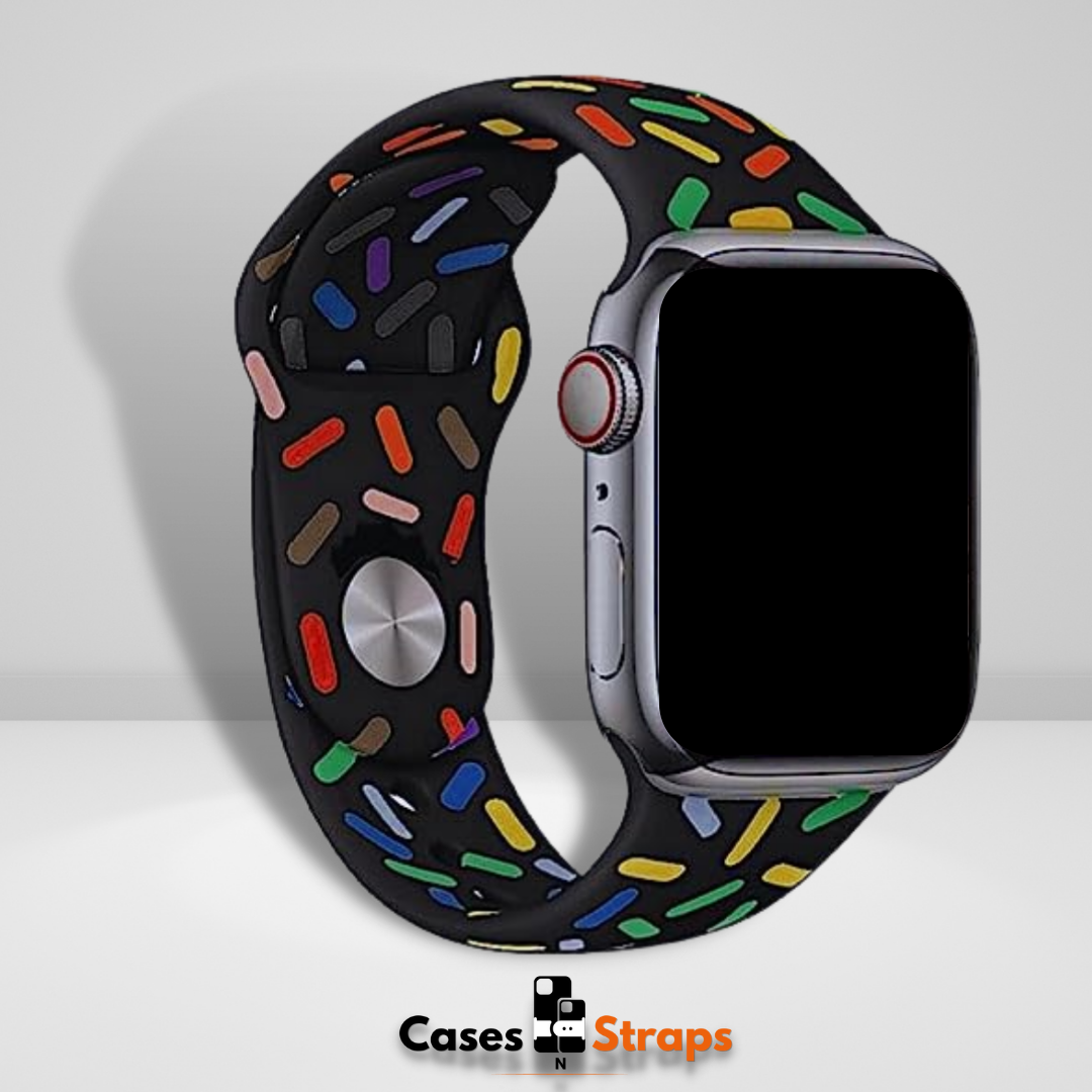 OG Silicone iWatch Pride Strap Black Color