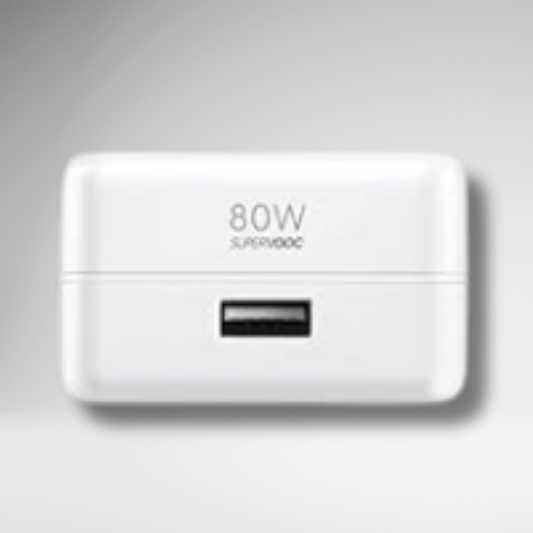 OnePlus Super Fast 80W SUPERVOOC Adapter & Cable Charger