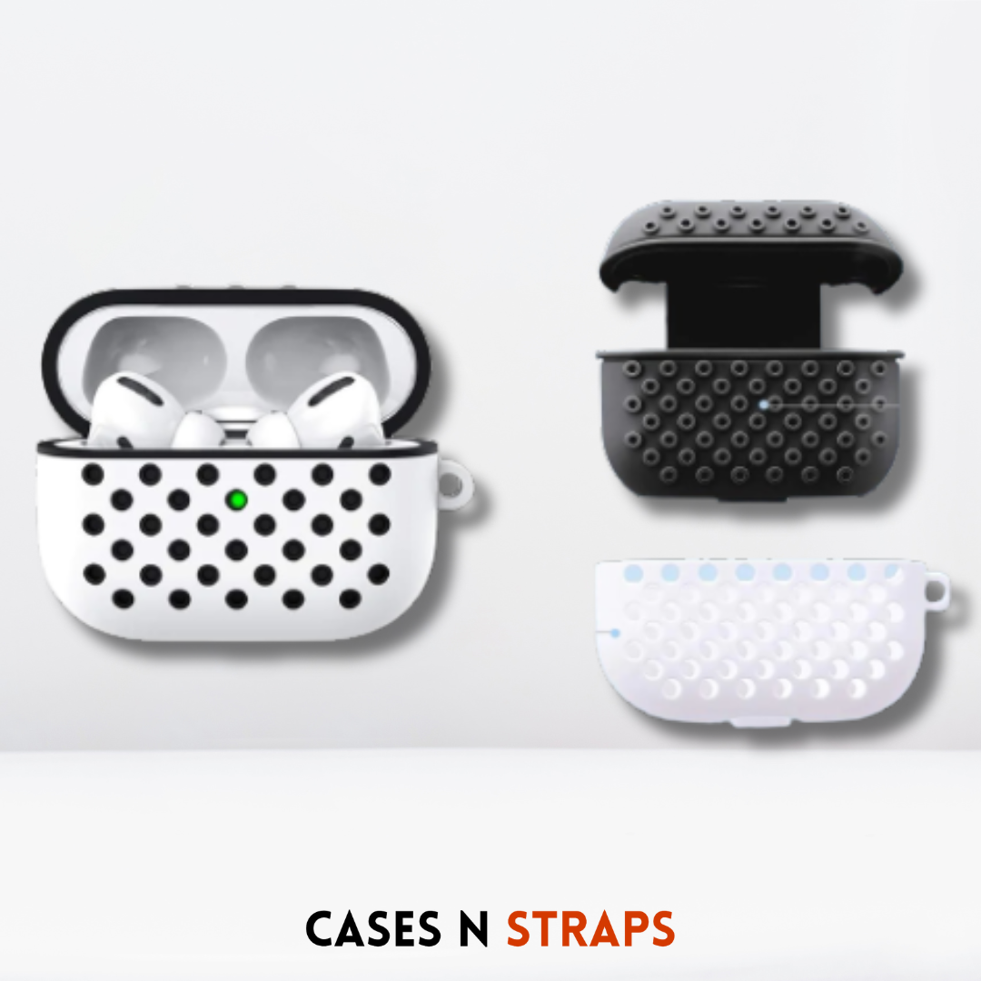 Premium Double Layer Silicone Case for AirPods Pro / Pro 2 (White & Black)