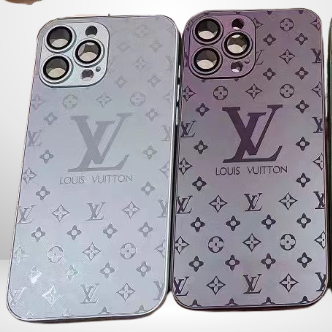Premium LV Matt AG-Glass Case for iPhone 13/14/15 Series