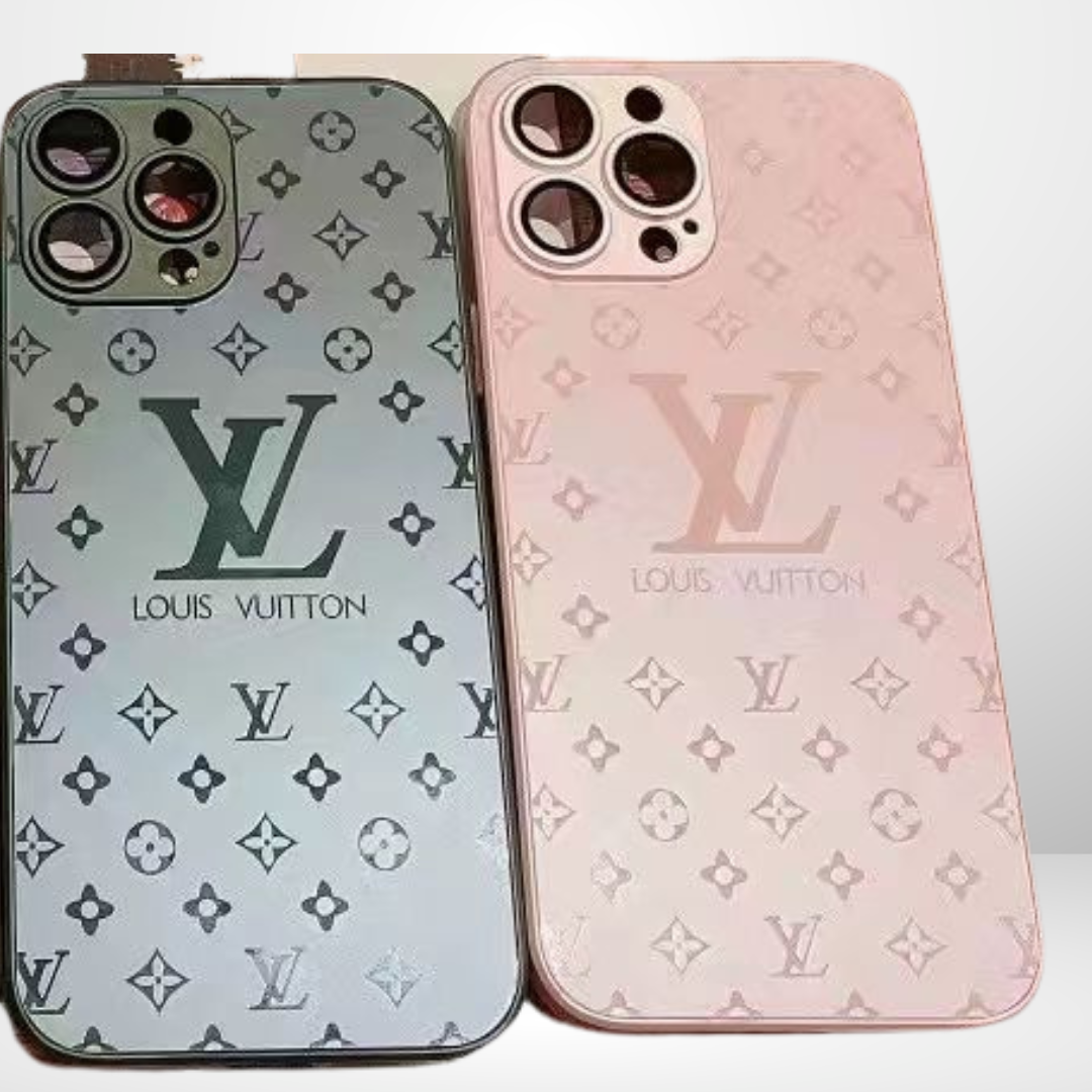 Premium LV Matt AG-Glass Case for iPhone 13/14/15 Series