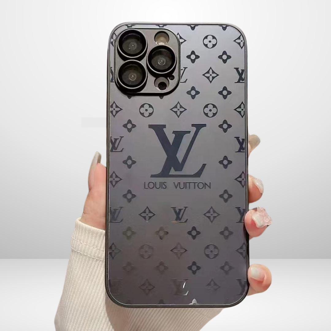 Premium LV Matt AG-Glass Case for iPhone 13/14/15 Series