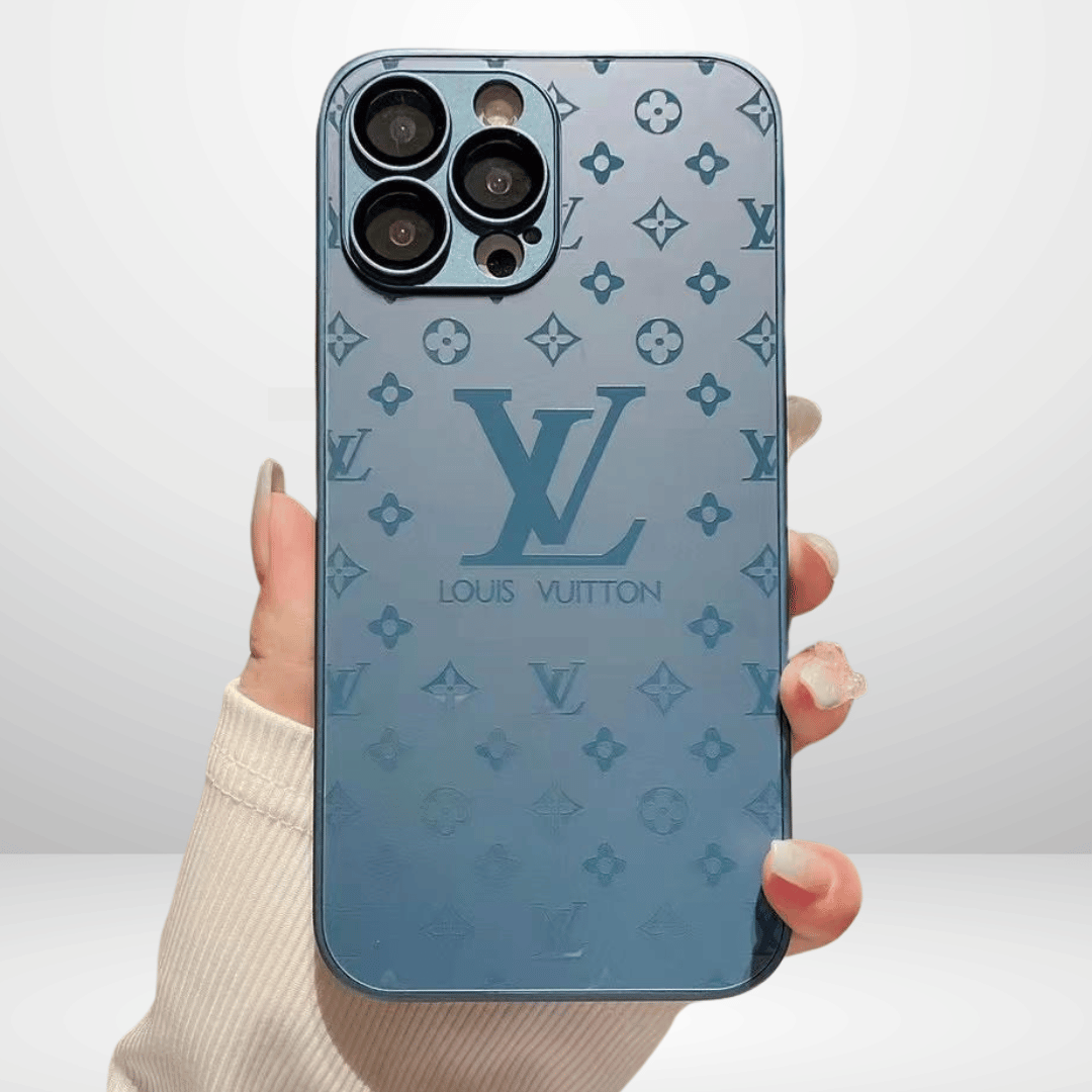 Premium LV Matt AG-Glass Case for iPhone 13/14/15 Series
