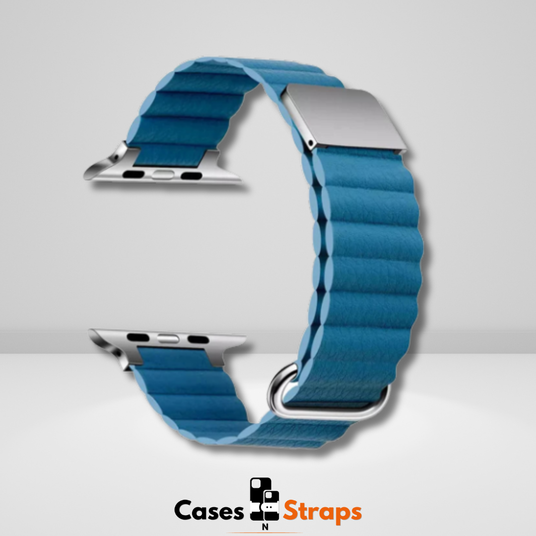 Premium PU Leather Magnetic Adjustable iWatch Strap (Cape Orchid)