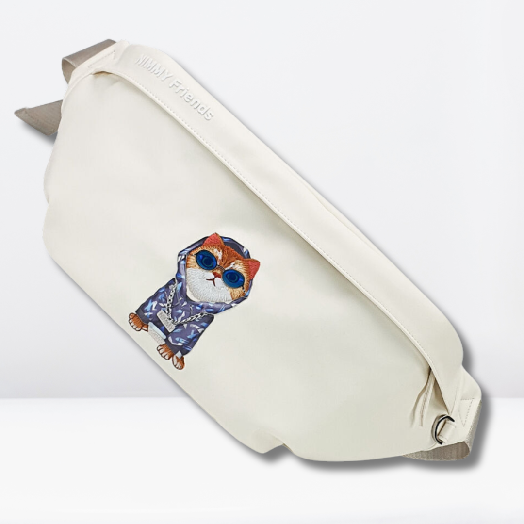 Premium NIMMY Friends Cross Body Shoulder Unisex Bags (White)