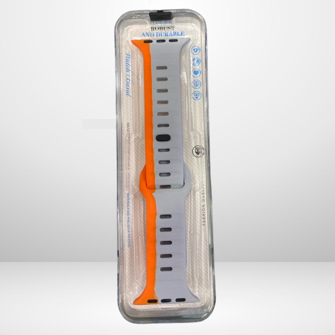 Premium Silicone Duo Color Strap for iWatch 42/44/45/49 MM