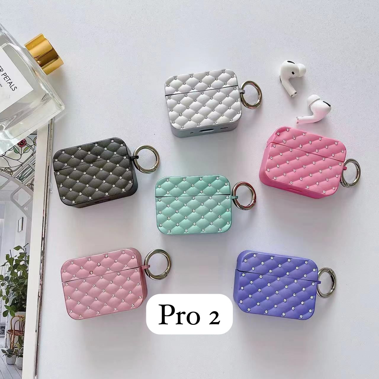 Premium Diamond Cut Stone Pattern Case for AirPods Pro 2
