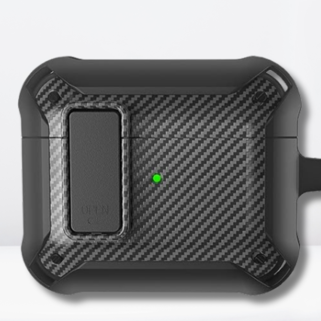 Rugged Hard Shell Protective Case for AirPods 3 (Black)