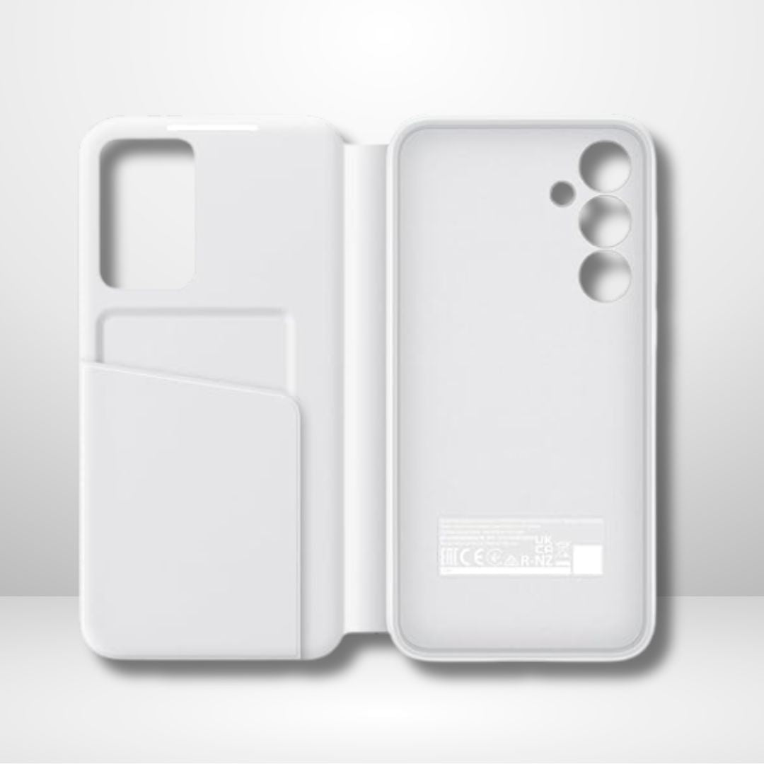 Samsung Galaxy A35 5G Smart S-View Window Flip Wallet Leather Case (WHITE)