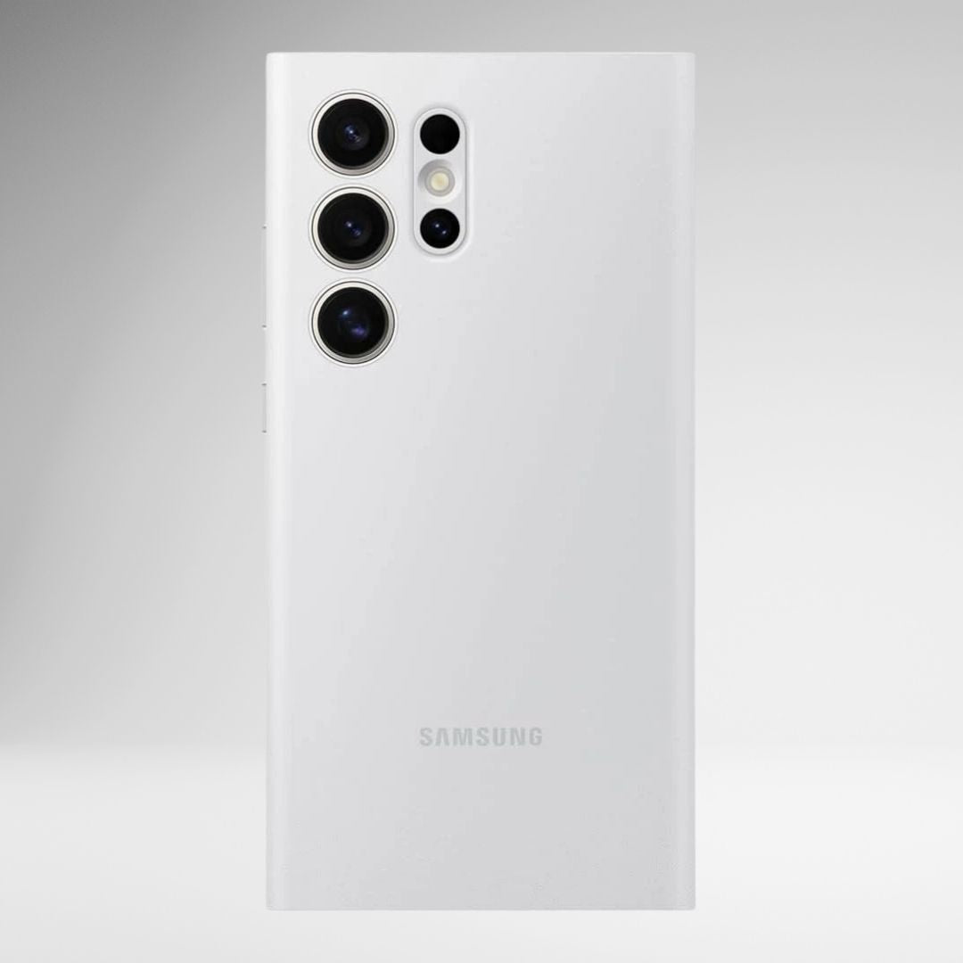 Samsung Galaxy S24 Ultra Smart S-View Window Flip Wallet Leather Case (White)