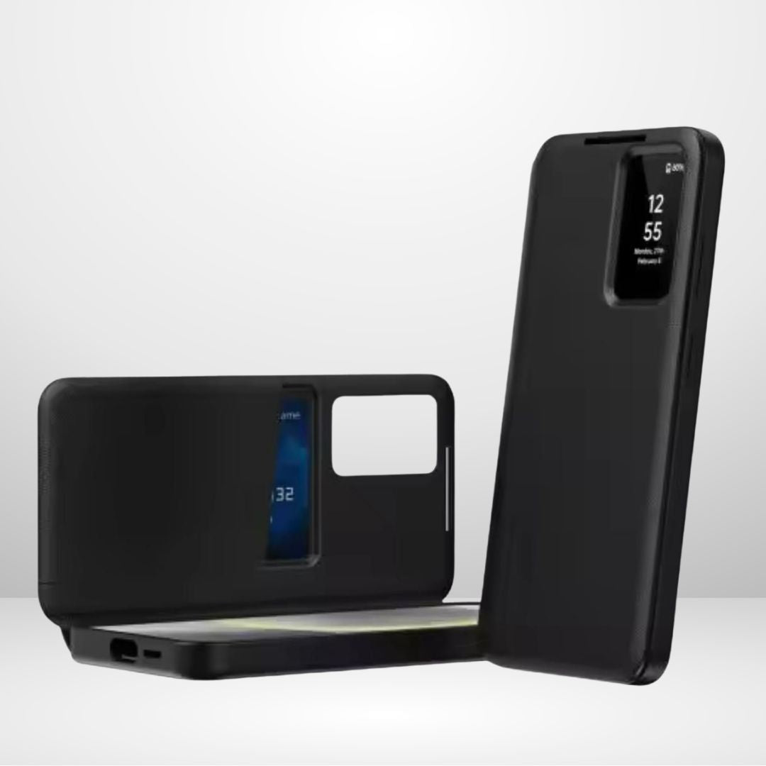 Samsung Galaxy S25 ULTRA Smart S-View Window Flip Wallet Leather Case (Black)