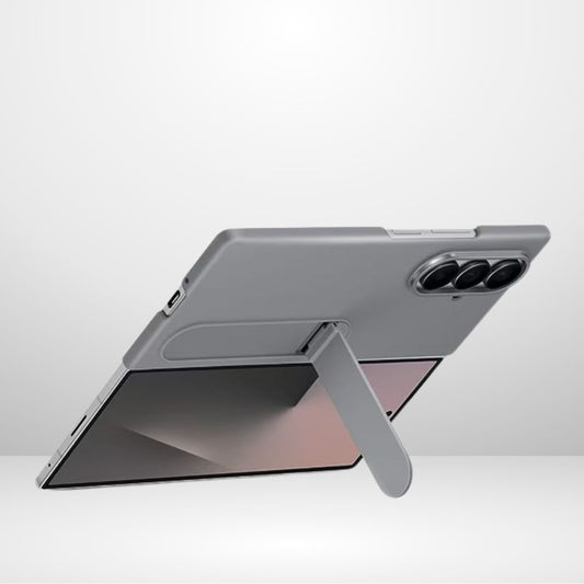 Silicone Standing Case with Metal Camera Ring for Samsung Galaxy Fold 7